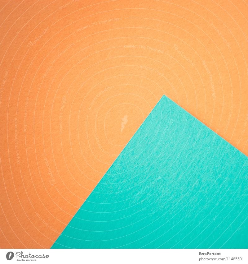 blue pyramid Design Basteln Linie ästhetisch hell blau orange Farbe Grafik u. Illustration Pyramide Spitze Strukturen & Formen diagonal Grafische Darstellung