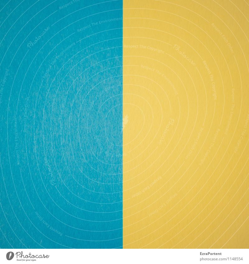 B|G Design Basteln Linie ästhetisch hell blau gelb Farbe Grafik u. Illustration Ukraine Grafische Darstellung graphisch Trennlinie Geometrie gerade