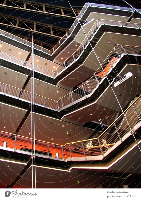 Theater am Potsdamer Platz Innenarchitektur Etage Architektur modern Niveau Treppe konstruiert