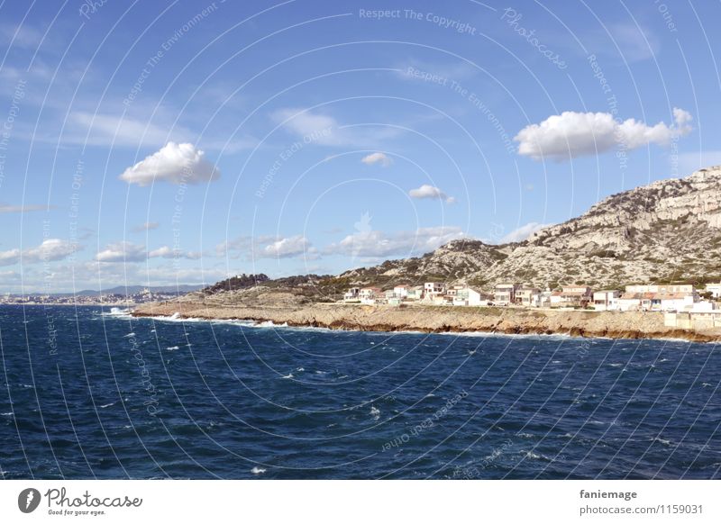 Mistral Umwelt Natur Landschaft Urelemente Wasser Himmel Wolken Frühling Wellen Küste Meer Erholung mistral Wind Marseille Südfrankreich Frankreich Provence