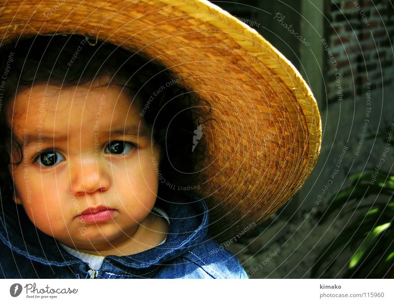 Chiniquicuicui II Mädchen Kleinkind Mexiko eyes Lomografie face fat blue Auge Gesicht blau