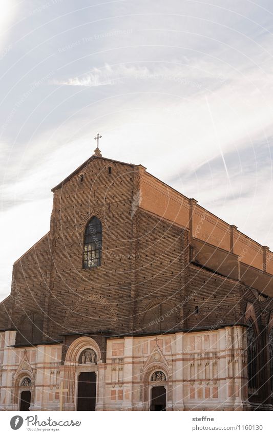 Bologna | erleuchtet Stadt Italien Emilia Romagna Religion & Glaube Kirche Dom San Petronio Fassade Marmor historisch Schönes Wetter Frühling Sonnenlicht Anmut