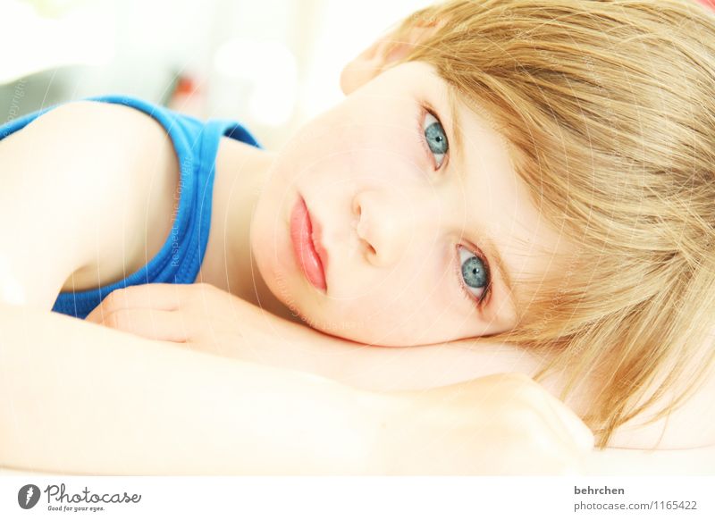das größere wunder... Kind Junge Kindheit Haut Kopf Haare & Frisuren Gesicht Auge Ohr Nase Mund Lippen Arme 3-8 Jahre blond langhaarig beobachten träumen