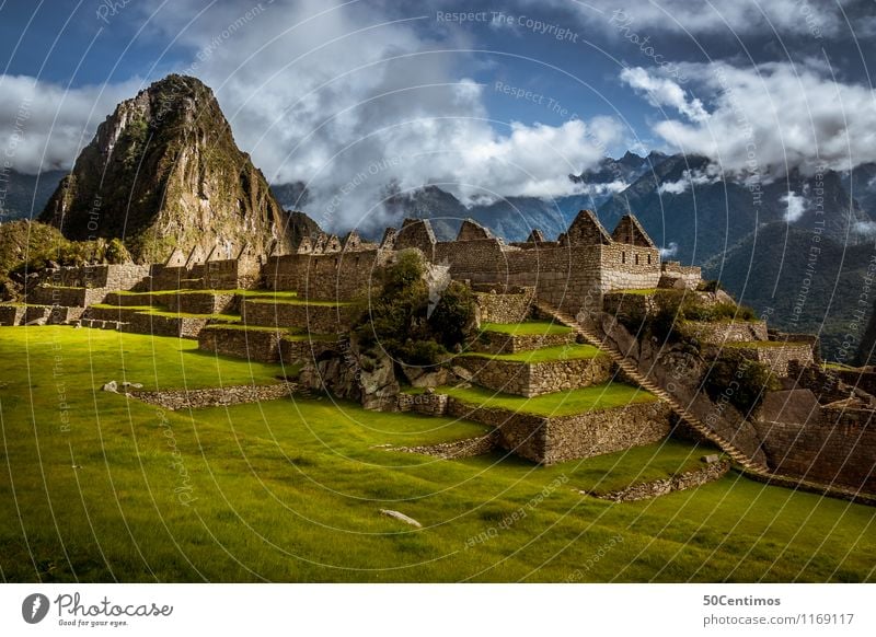 Die Inkaruinen in Cusco - Machu Picchu Ferien & Urlaub & Reisen Tourismus Ausflug Abenteuer Ferne Sightseeing Berge u. Gebirge Umwelt Natur Landschaft Wolken
