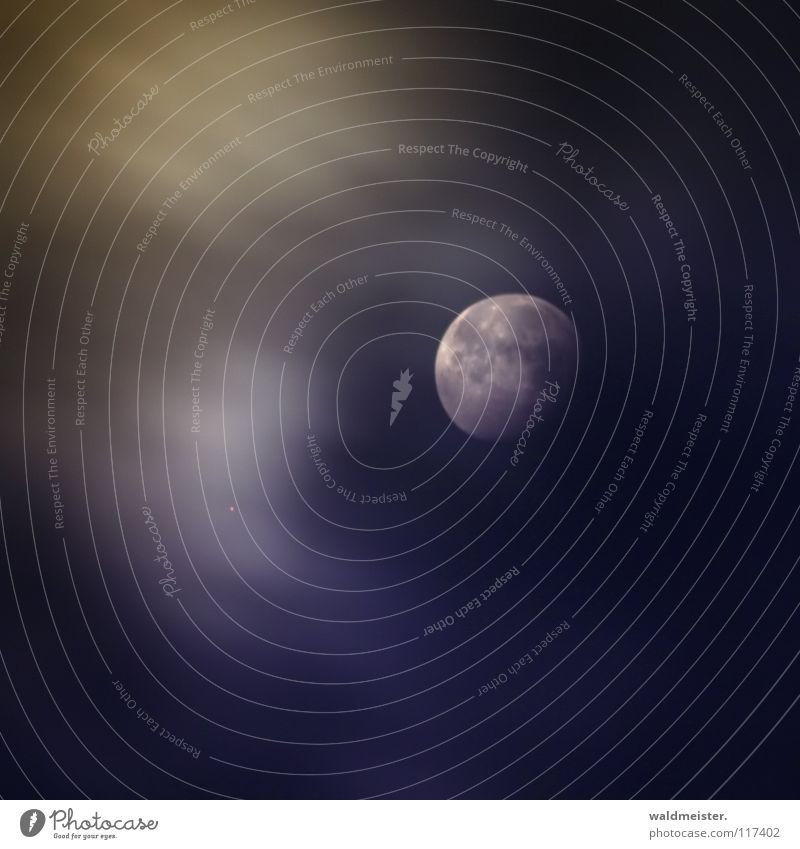 Siehst Du den Mond? abnehmend Wolken Planet Astronomie Astrologie Astrofotografie träumen Mondsüchtig Werwolf Himmelskörper & Weltall Mars Erdmond Luna lunar