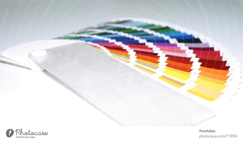 Farbfächer Fächer Farbselektion Auswahl Beschriftung Atelier RAL Farbe Grafik u. Illustration Werbung