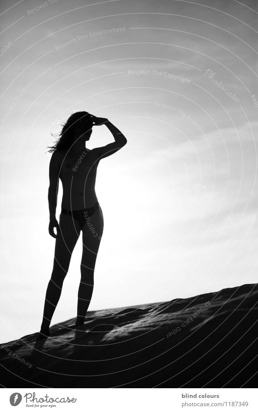 prévoyance Kunst Abenteuer ästhetisch Zufriedenheit Model Modellversuch Akt Weiblicher Akt nackt Nackte Haut Wüste Erotik Ferne Fernweh Zukunft Aussicht