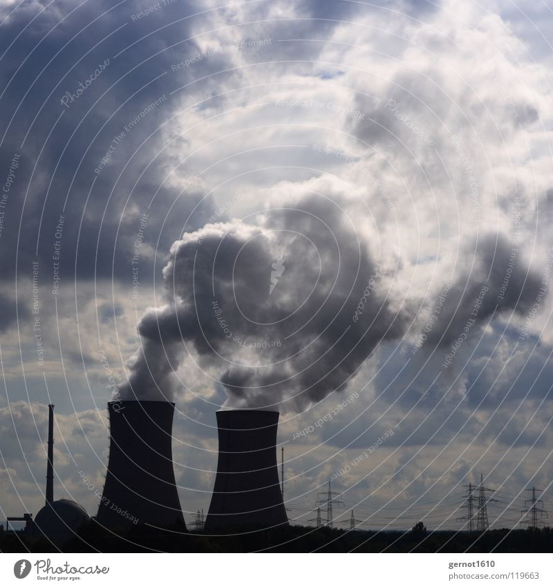AKW Wasserdampf Kernkraftwerk Energiewirtschaft Wolken Kühlung Entwicklung Technik & Technologie High-Tech Desaster Strahlung Umweltverschmutzung Foyer Ozonloch