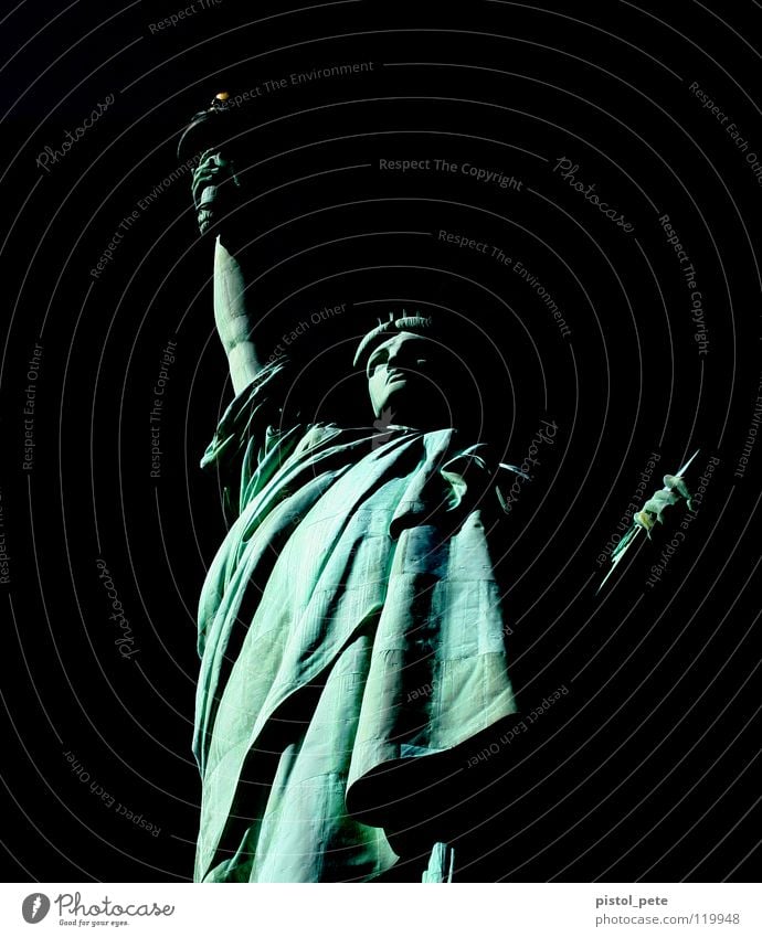 miss liberty New York State New York City Statue Wahrzeichen Denkmal Kunst Kultur statue of liberty Schwarzweißfoto liberty island Freiheitsstatue