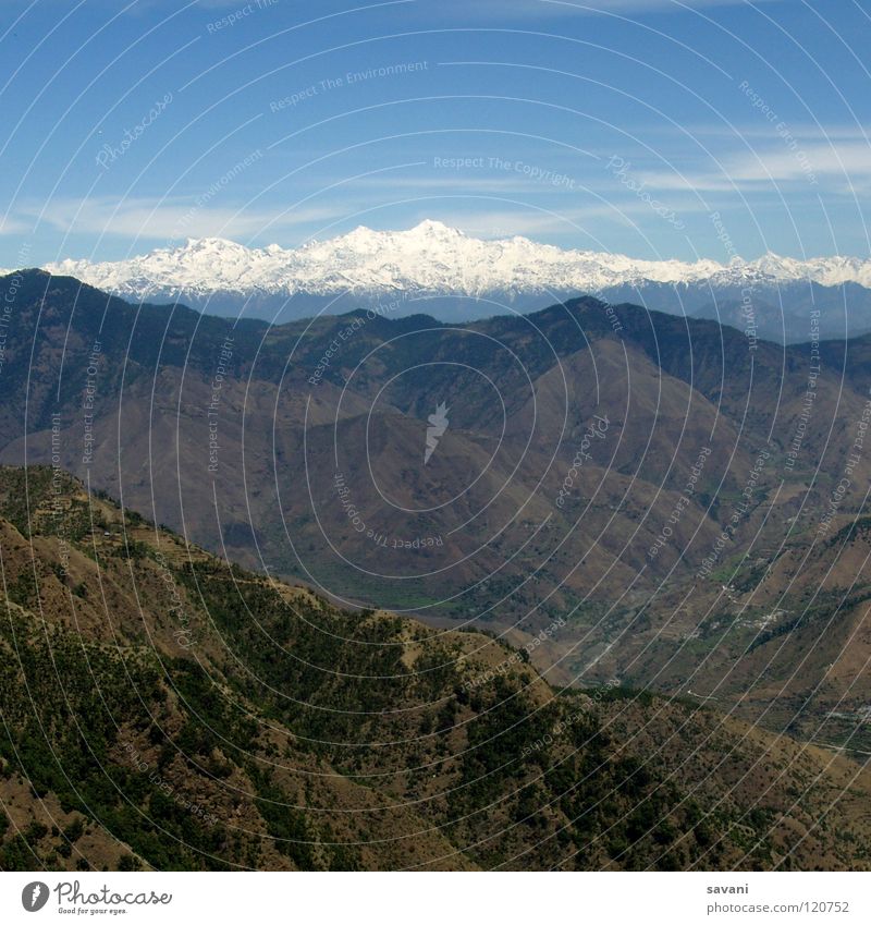 Himalaya I schön Ferien & Urlaub & Reisen Schnee Berge u. Gebirge Klettern Bergsteigen Natur Landschaft Gipfel Gletscher hoch Indien Asien Bergkette Berghang