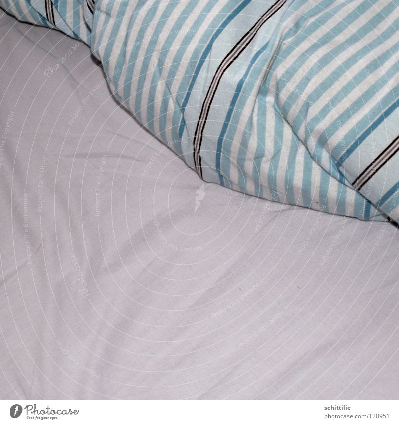 Bettgeflüster Bettdecke Streifen Kissen weiß Stoff schlafen Freizeit & Hobby blau