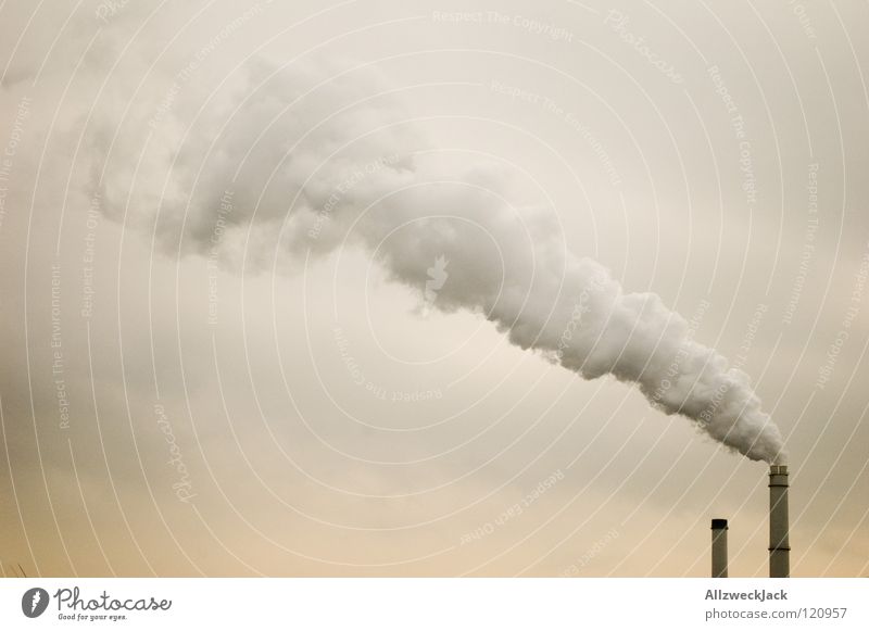 Contra Kohlendioxid Abgas gegen Schornstein Rauch Klimawandel Wolken 2 Umweltverschmutzung Smog Industrie Aktien Wasserdampf Energiewirtschaft Himmel dreckig