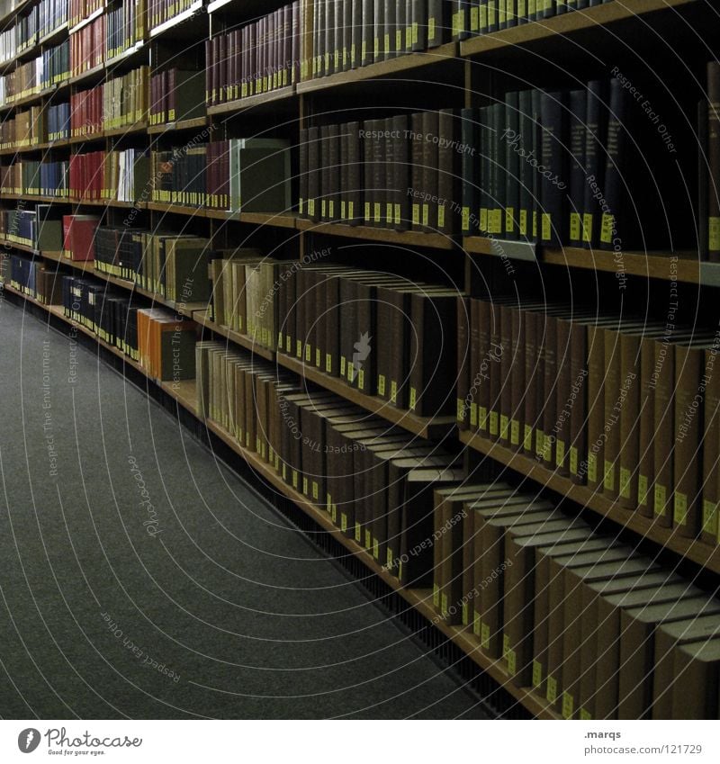 Belesen Bildung produzieren gelehrt Studium Studie Bibliothek Buch zitieren Ablage Regal Wissenschaften Ordnung Ziel Urkunde anmelden Suche finden antik