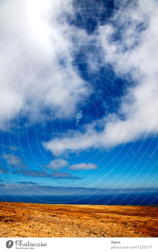 Afrika Blick von der Ferien & Urlaub & Reisen Ausflug Sommer Insel Berge u. Gebirge Natur Landschaft Sand Himmel Wolken Hügel Felsen Schlucht Küste Stein Linie