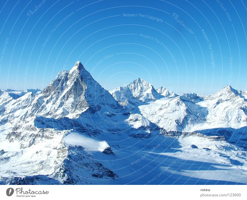 Matterhorn Schweiz Zermatt Berge u. Gebirge Swiss Mountain Swissness Alpen