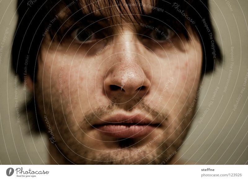 French Connection Porträt Mann Kerl Bart unrasiert Unglaube french Typ steffne Gesicht Dreitagebart Nase Auge Blick