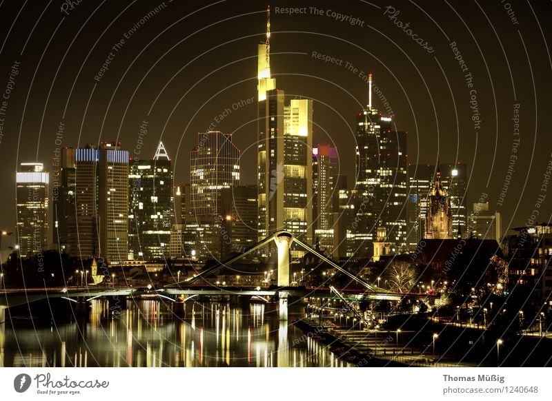 Frankfurt Bei Nacht - Ein Lizenzfreies Stock Foto Von Photocase