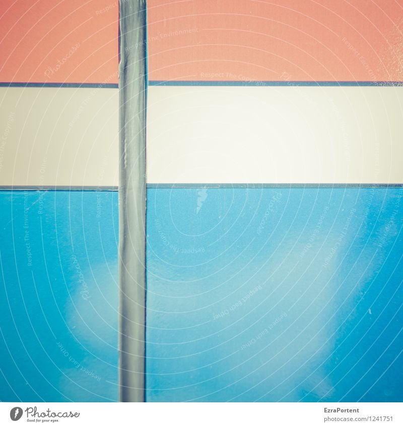 Holland Stil Design Linie Streifen hell blau rot weiß Farbe Karosserie Strukturen & Formen Hintergrundbild Grafik u. Illustration Grafische Darstellung