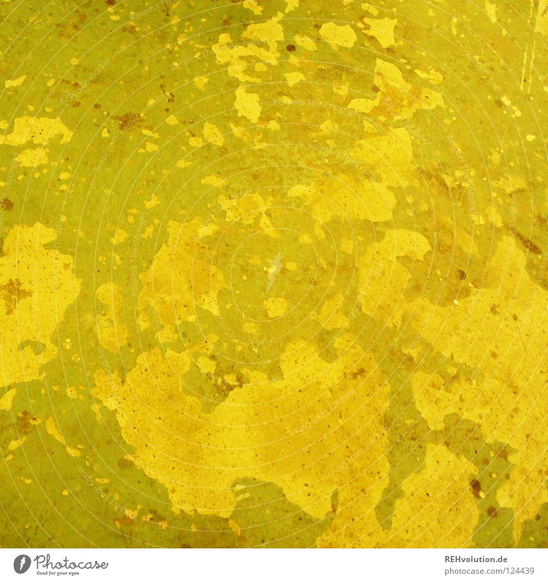 gelbgrün Strukturen & Formen alt dreckig unten Verfall Vergänglichkeit Betonboden Gelbstich rau Hintergrundbild Bodenbelag uneben grunge schäbig abblättern