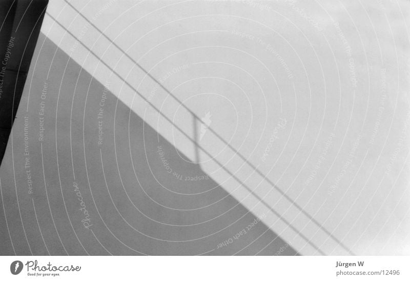 Schatten Dessau schwarz weiß Architektur Geländer Meisterhäuser shadow railing black white