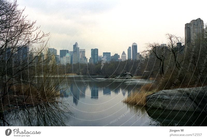 Central Park, New York New York City Amerika See Reflexion & Spiegelung Hochhaus Ferien & Urlaub & Reisen Skyline USA Wasser america lake water reflection