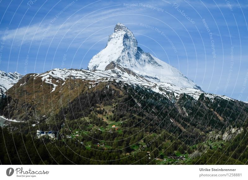 Der Berg rief 3 Ferien & Urlaub & Reisen Tourismus Sommerurlaub Schnee Berge u. Gebirge wandern Umwelt Natur Landschaft Frühling Schönes Wetter Alpen Matterhorn