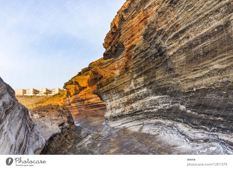 Amarilla Düne Ferien & Urlaub & Reisen Meer wandern Wasser Vulkan Küste gigantisch Calima Ereignisse Felsküste Ferienwohnung Naturwunder Sensation Teneriffa