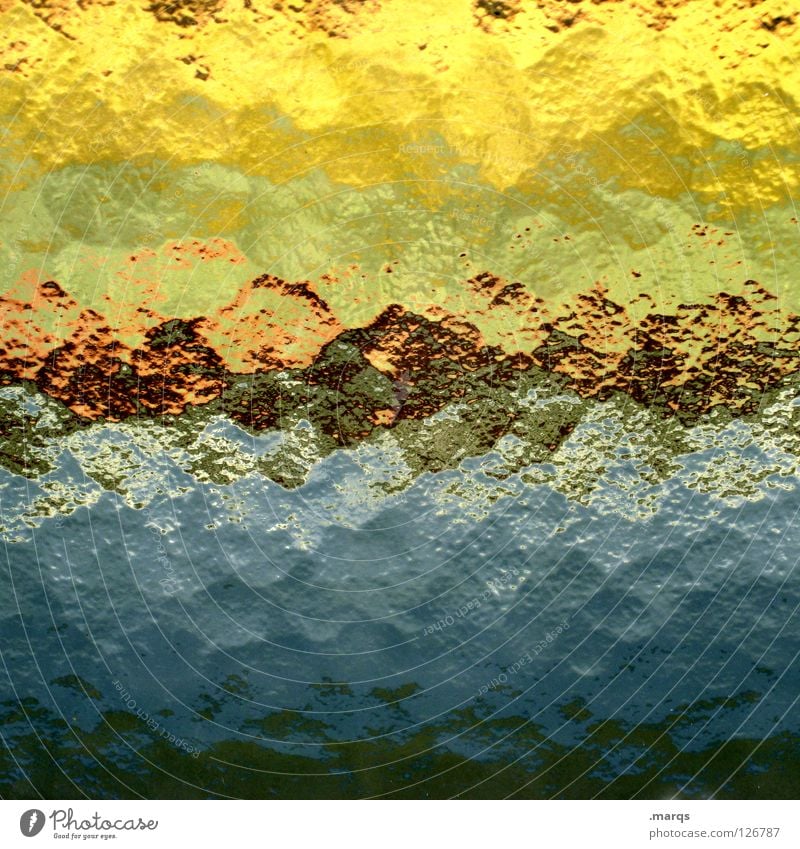 Distortion Milchglas Bruch gebrochen verschoben Hintergrundbild Strukturen & Formen Oberfläche versetzt intensiv mehrfarbig Farbverlauf Verlauf Horizont