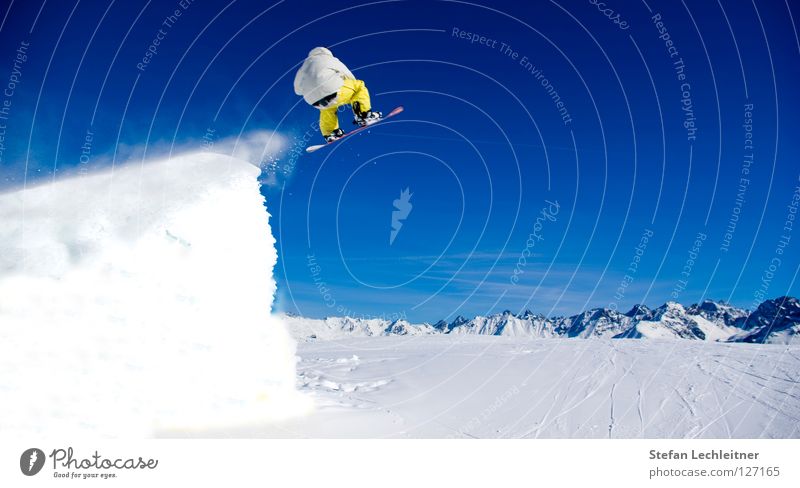 BigAir III Fiss Ladis Österreich Winter Show Freestyle Snowboard Freizeit & Hobby Winterurlaub Außenaufnahme Risiko gewagt Bundesland Tirol Panorama (Aussicht)
