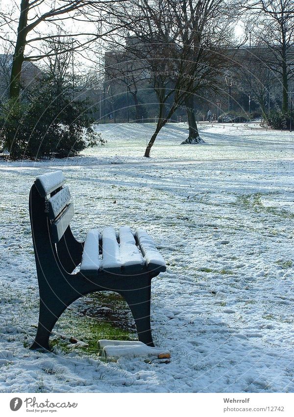 Coolbottle Park Winter Ein Lizenzfreies Stock Foto Von Photocase