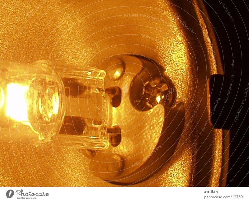 Lampe nah gelb Aluminium hell Halogen