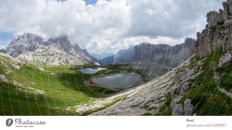 Dolomiten IV Ferien & Urlaub & Reisen Tourismus Ausflug Ferne Berge u. Gebirge wandern Umwelt Natur Landschaft Urelemente Erde Himmel Wolken Sommer