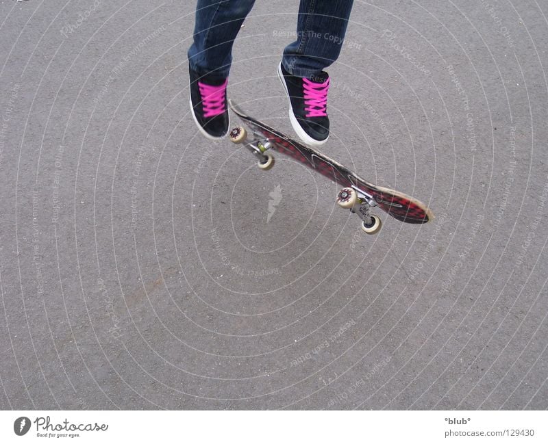 Skater-Minelli 4 Asphalt Schuhe Schuhbänder grau schwarz rosa Freizeit & Hobby Skateboarding