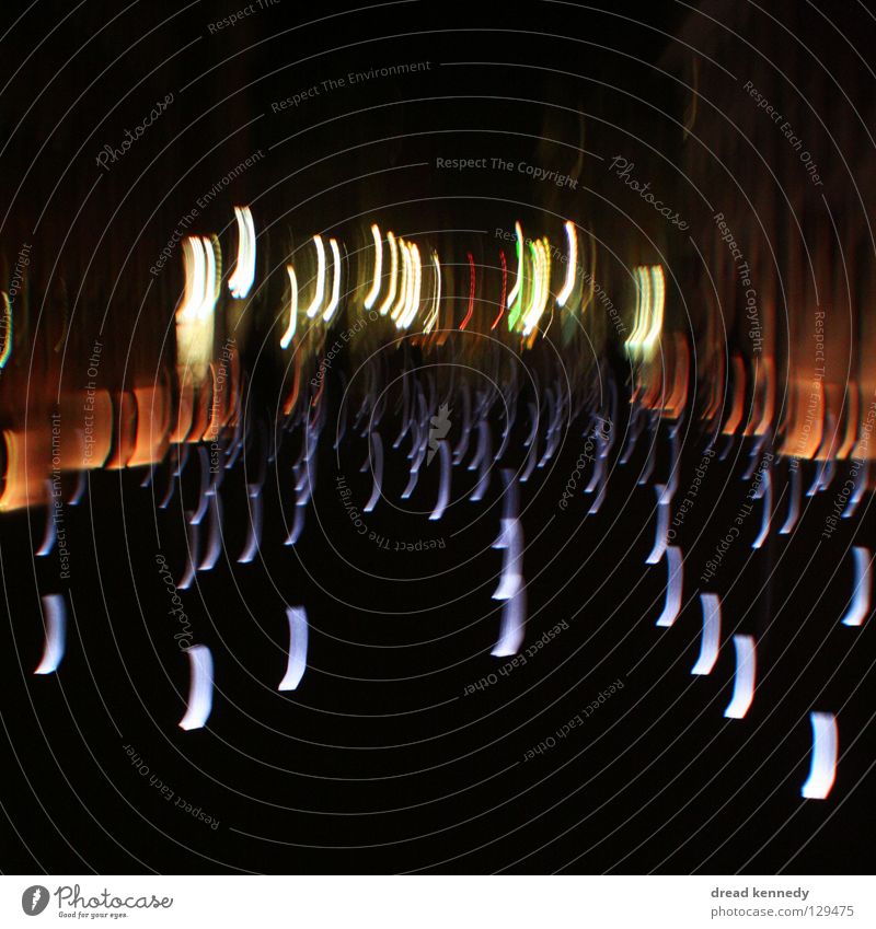 Nachtlichter Farbfoto Außenaufnahme Experiment abstrakt Muster Strukturen & Formen Menschenleer Textfreiraum links Textfreiraum rechts Textfreiraum oben