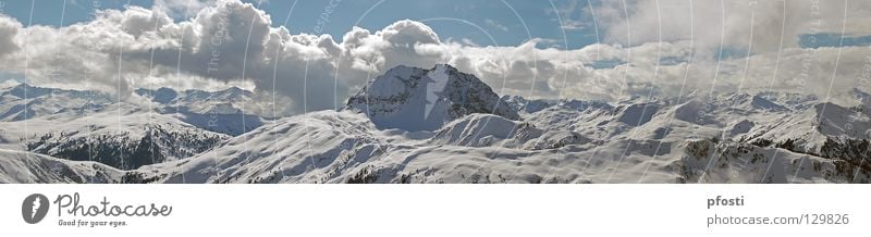 Ich mag Berge... Winter Wolken Ferien & Urlaub & Reisen wandern Skier Bundesland Tirol Kitzbüheler Alpen alpin Lawine Panorama (Aussicht) Baum Steigung