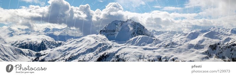 Ich mag Berge...II Winter Wolken Ferien & Urlaub & Reisen wandern Skier alpin Panorama (Aussicht) Steigung aufsteigen Gipfel ruhig harmonisch Freizeit & Hobby