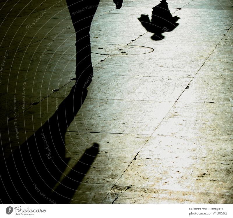 fremd-schatten Mensch Italien schwarz weiß dunkel Physik gehen Wege & Pfade Publikum ruhig Kulisse Bühnenbild Tourist Mann Licht hell Schatten Schwarzweißfoto