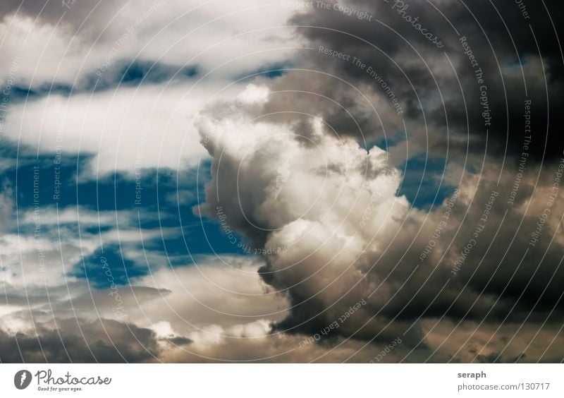 Wolkenland Himmel Freiheit Leichtigkeit leicht Regen Regenwasser Luft Hintergrundbild Gewitter Kumulus Wind Regenwolken Strukturen & Formen Gewitterwolken