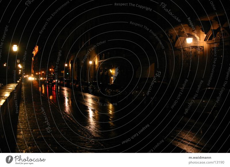 in den straßen von florenz Florenz Italien Licht Reflexion & Spiegelung Verkehr Straße Regen