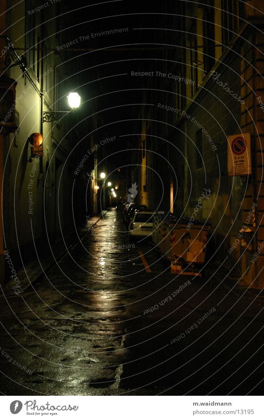 in den straßen von florenz Florenz Italien Licht Reflexion & Spiegelung Verkehr Straße Regen