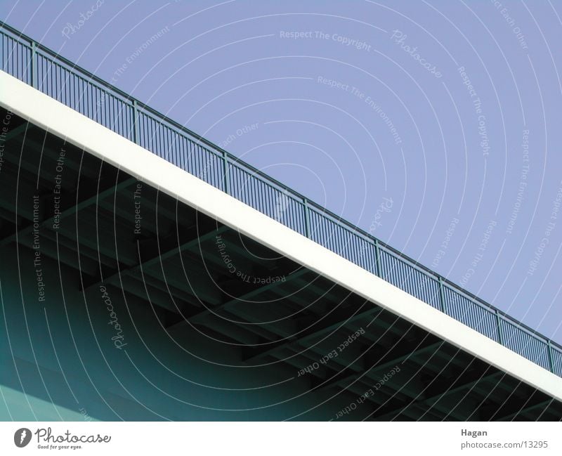 Autobahn Ingenieur Brücke Autobahnbrücke Geländer Architektur