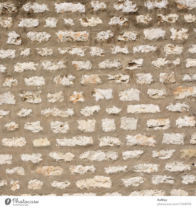 Zugemauert... Mauer Wand Fassade Stein Beton historisch natürlich Sicherheit stagnierend Zusammenhalt Fuge Hintergrundbild Strukturen & Formen Muster