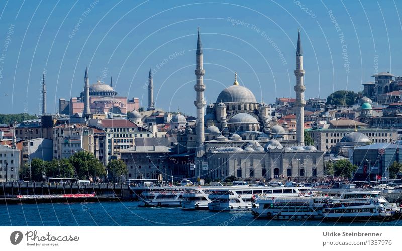 Minarette 4 Ferien & Urlaub & Reisen Tourismus Sightseeing Städtereise Istanbul Türkei Stadtzentrum Bauwerk Gebäude Architektur Moschee Turm Sehenswürdigkeit