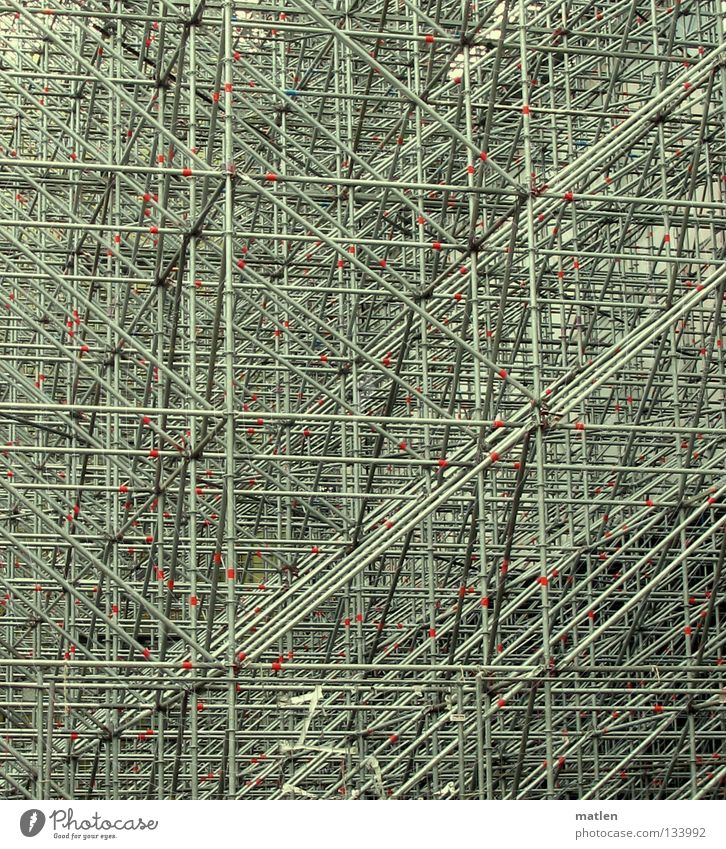 Atomium Stahl Plakatwand Konstruktion Detailaufnahme Baugerüst Mitte mega Rückwand