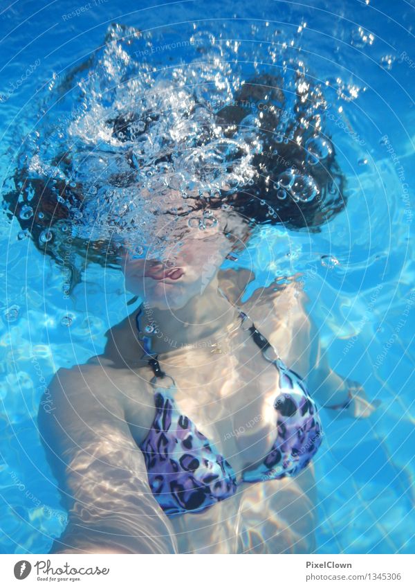 Wassernixe II Lifestyle schön Wellness Leben Schwimmen & Baden Ferien & Urlaub & Reisen Tourismus Sommerurlaub Strand Meer tauchen feminin Körper 13-18 Jahre