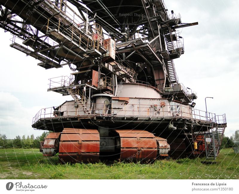 Ferropolis Maschine Zeitmaschine Braunkohlenbagger Technik & Technologie Industrie Open Air Menschenleer Industrieanlage Metall Stahl Rost alt gigantisch