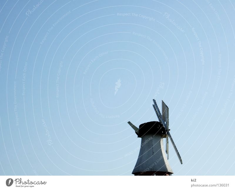 windmühle Windmühle Luft historisch Industrie Himmel Flügel Energiewirtschaft neu blau