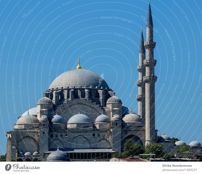 Minarette 2 Ferien & Urlaub & Reisen Tourismus Sightseeing Städtereise Istanbul Türkei Stadtzentrum Bauwerk Gebäude Architektur Moschee Turm Sehenswürdigkeit
