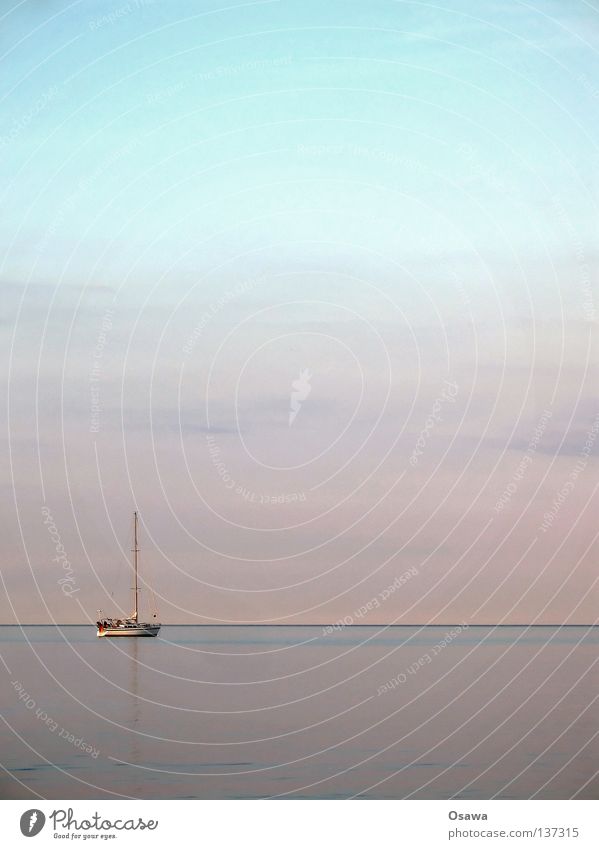 Tag am Meer Horizont Dämmerung Sonnenuntergang Wolken Wasserfahrzeug Segelboot Ferien & Urlaub & Reisen Segeln Segeltörn Regatta Pazifik Atlantik Küste