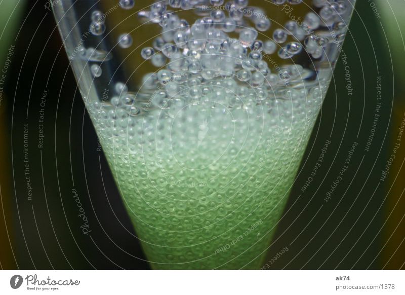 Blasen grün Rogen Labor Elektrisches Gerät Technik & Technologie blasen Glas Makroaufnahme Wasser